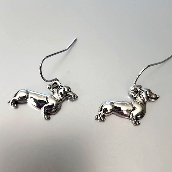 Dog Earrings 925 Post Daschund - Picture 1 of 4